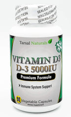 Tarsal Naturals Vitamin D3 5000 IU Capsules - 90 Capsules