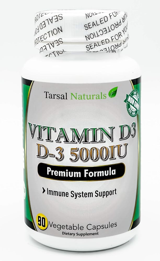 Tarsal Naturals Vitamin D3 5000 IU Capsules - 90 Capsules