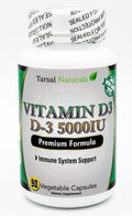 Tarsal Naturals Vitamin D3 5000 IU Capsules - 90 Capsules