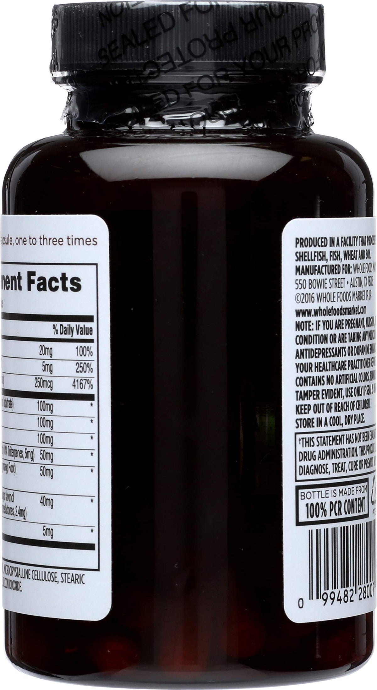 365 by Whole Foods Market Think Smart B Vitamins & Ginkgo - 120 Capsules - image 4