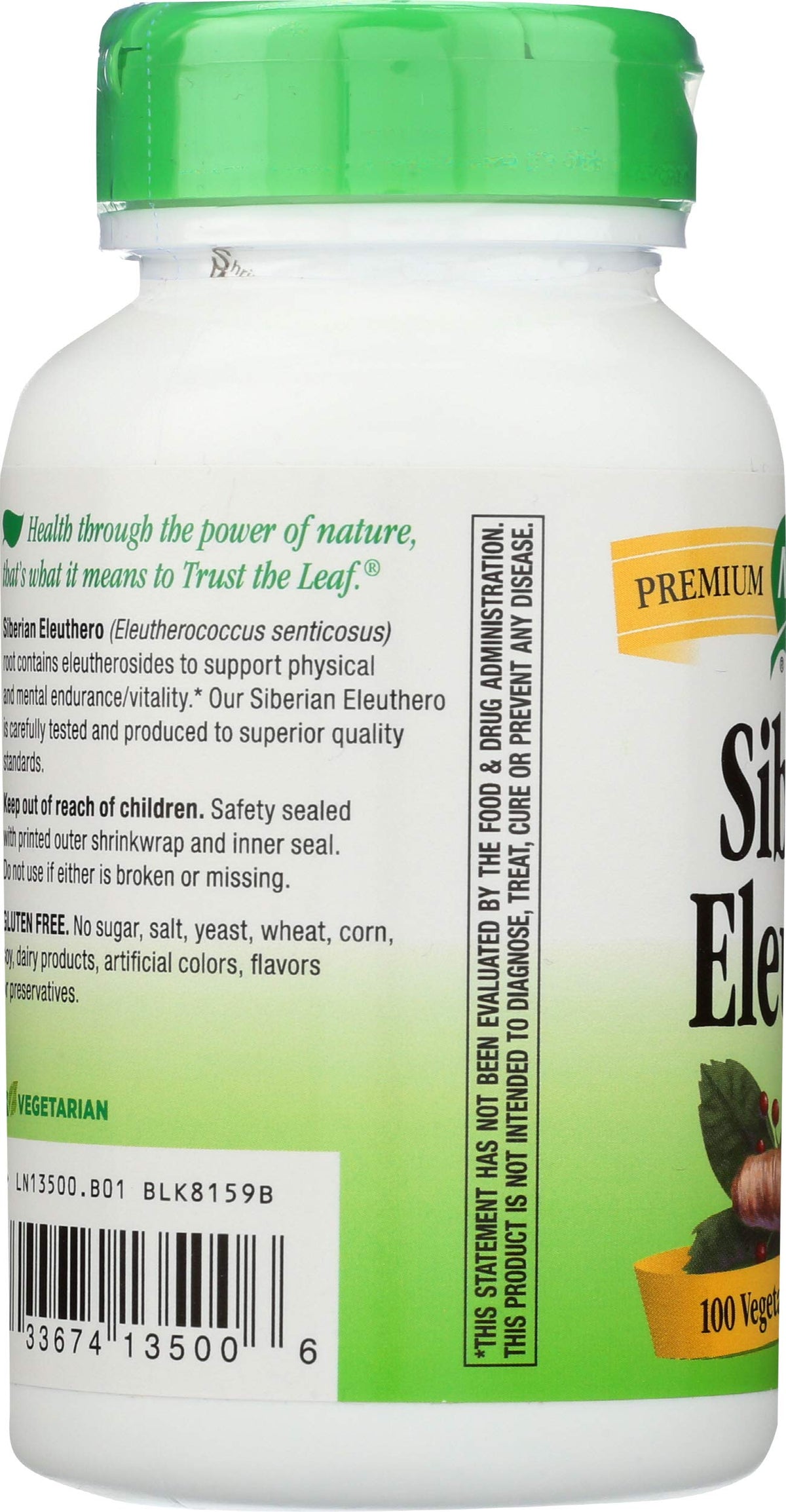 Nature's Way Siberian Eleuthero Root - 100 Vegetarian Capsules - image 4