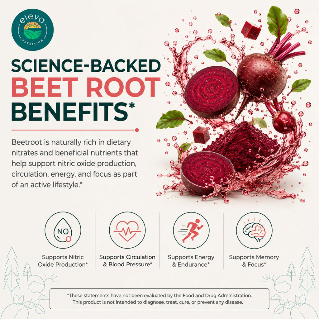 Eleva Nutrition Beet Root Gummies with Vitamin C & B9 - 90 Gummies - image 6