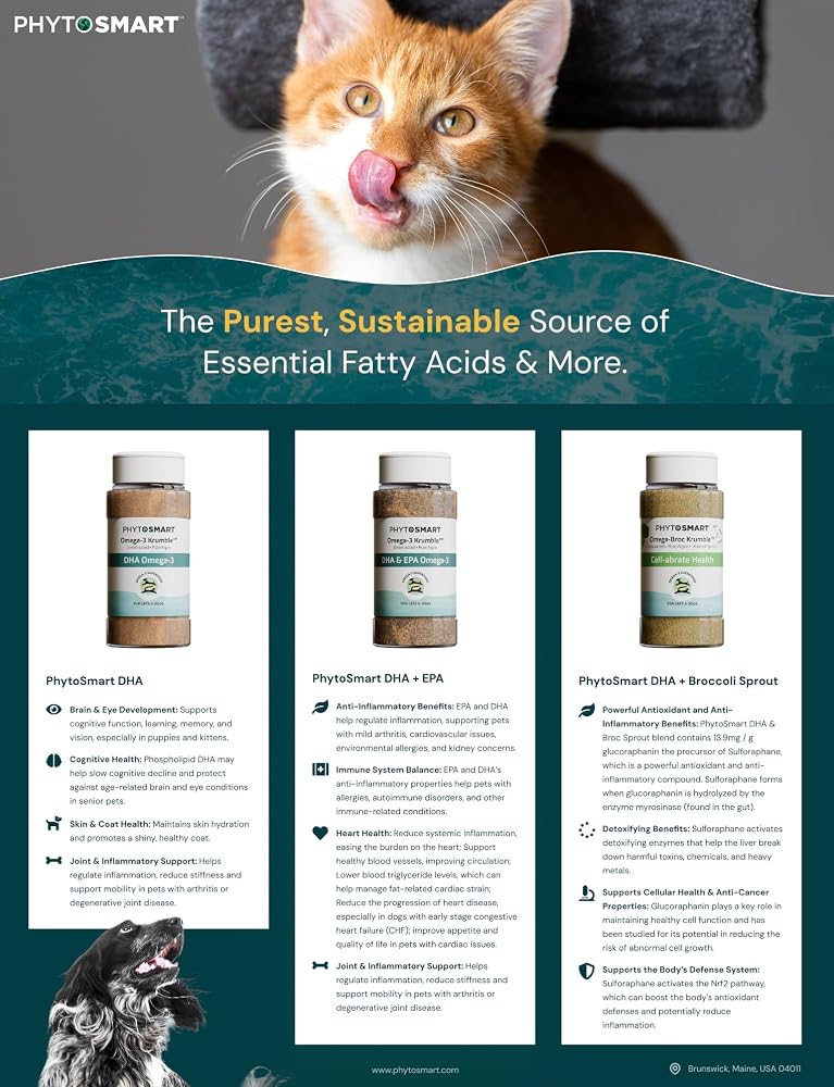 PhytoSmart Omega-3 Krumble DHA for Pets - 20 Gram Trial Size - image 4