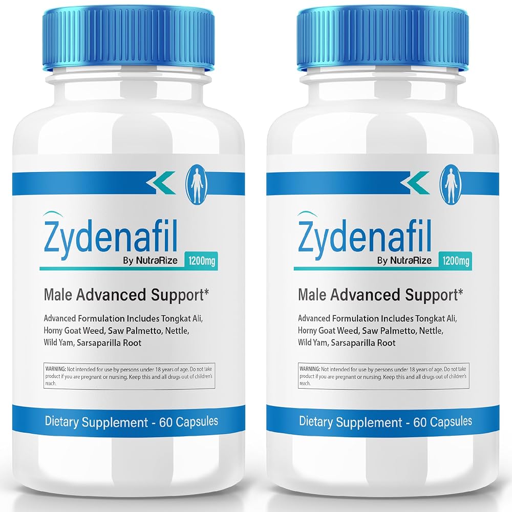 NutraRize Zydenafil All Natural Male Supplement - 120 Capsules