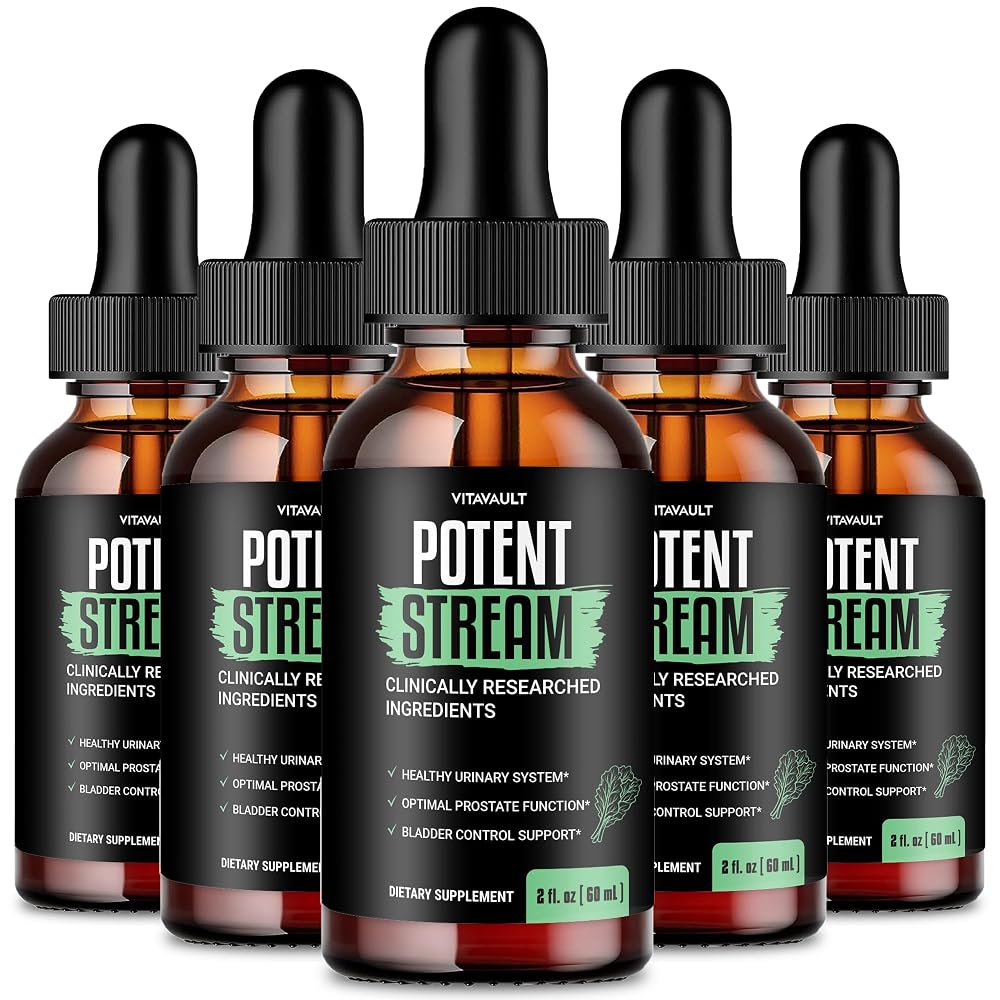 Vitavault Potent Stream Drops Prostate Supplement - 5 Pack