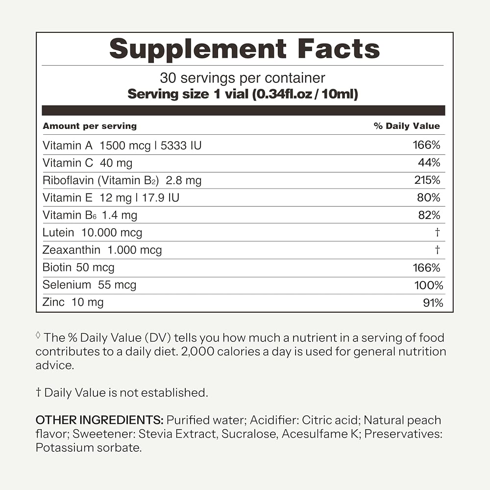 Vitabaum Eye Support with Lutein and Zeaxanthin - 30 Vials - image 4