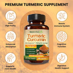 Nature's Evergreen Turmeric Curcumin Joint Support - 180 Capsules - image 3