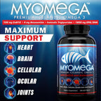 Myogenix Myomega Omega 3 with Co-Q10 & Astaxanthin - 90 Softgels - image 2