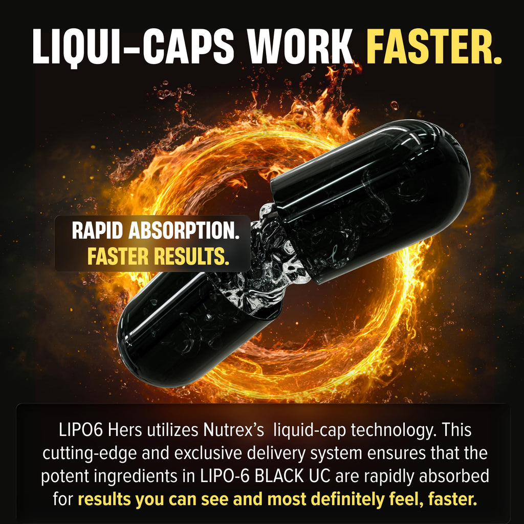 Nutrex Research Lipo-6 Black Hers Ultra Concentrate - 60 Capsules - image 6
