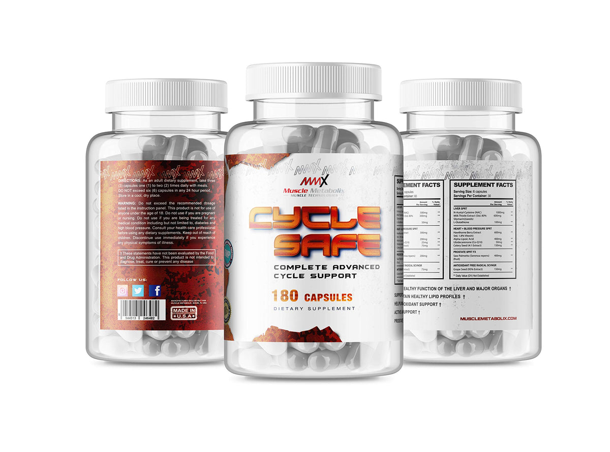Muscle Metabolix Cycle Safe Liver & Organ Defense - 180 Capsules - image 6