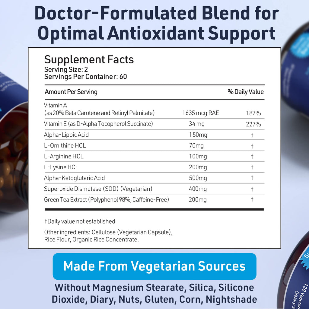AgeImmune SOD Antioxidants Complex Healthy Aging Supplement