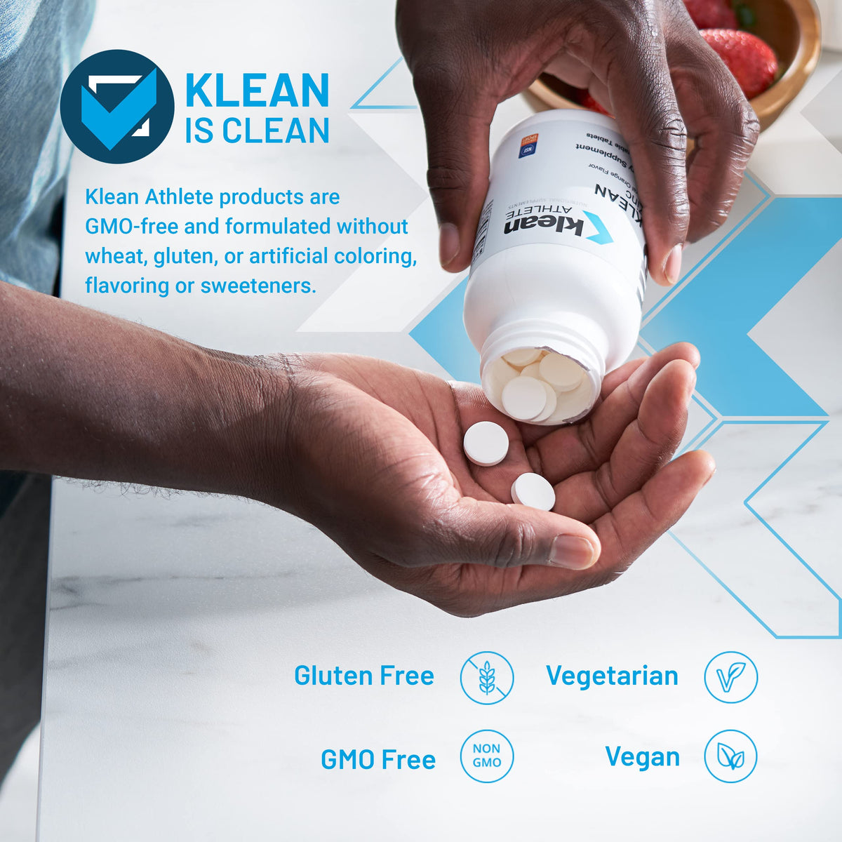 Klean Athlete Klean Zinc Natural Orange Flavor - 100 Tablets - image 3