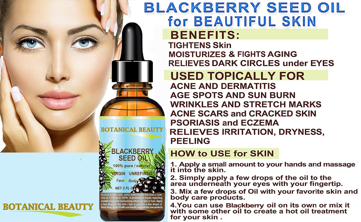 Botanical Beauty Blackberry Seed Oil 100% Pure Virgin - 4 fl oz - image 7