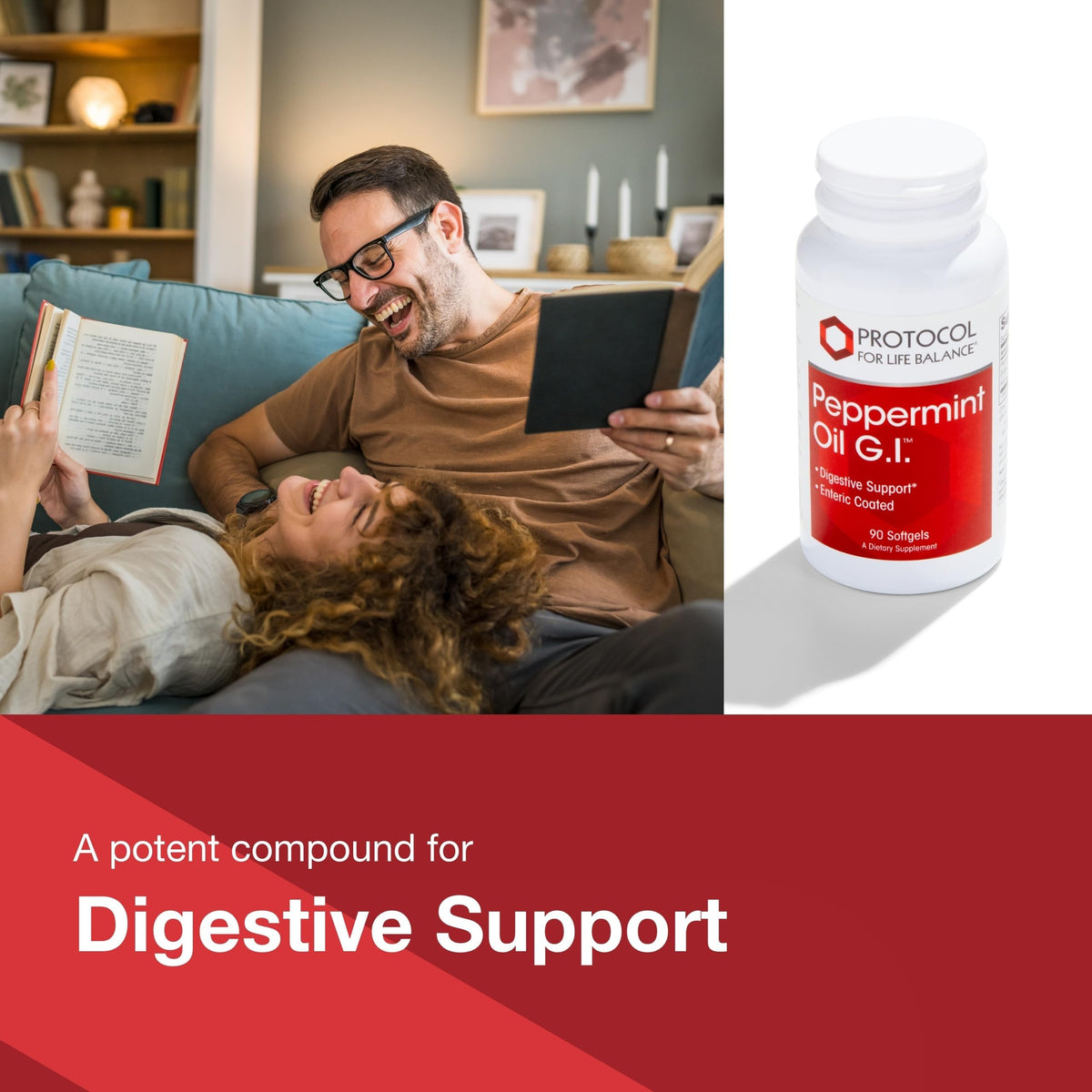 PROTOCOL FOR LIFE BALANCE Peppermint G.I. Digestive Health - 90 Softgels - image 3