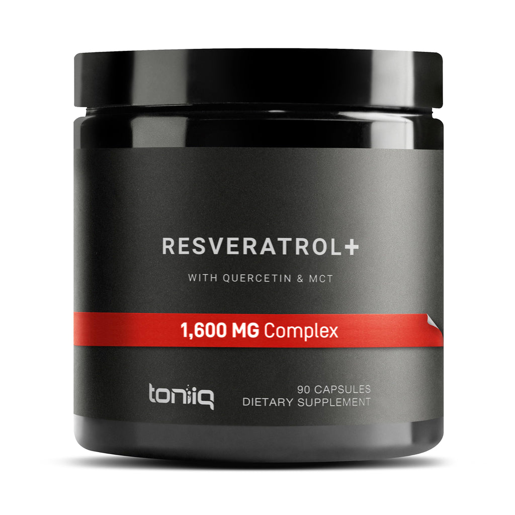 Toniiq 1600mg Resveratrol Complex with Quercetin - 90 Capsules