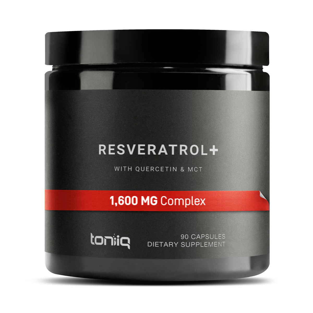 Toniiq 1600mg Resveratrol Complex with Quercetin - 90 Capsules