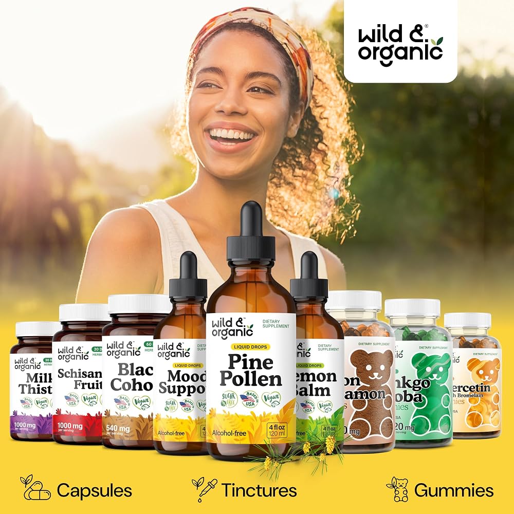 Wild & Organic Pine Pollen Tincture - 4 fl oz - image 5