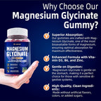 Lerinettia Magnesium Glycinate Gummies 500mg for Sleep - 120 Gummies - image 7