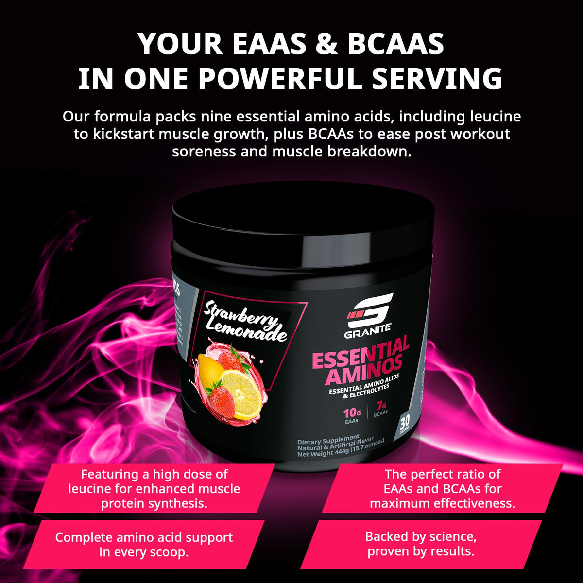 Granite Supplements Intra Workout Powder - Essential and Branch Chain