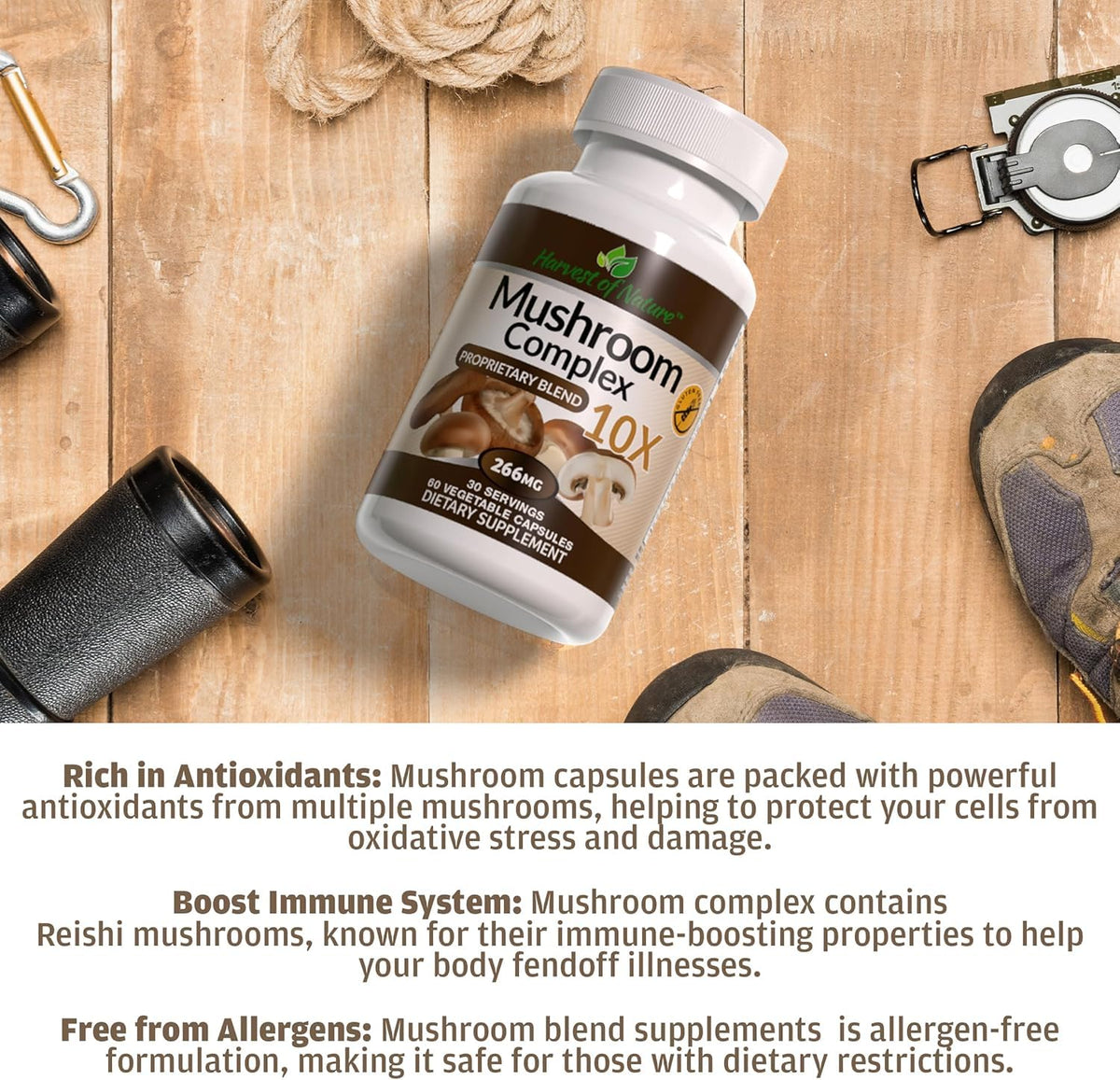 Harvest of Nature Mushroom Complex - 60 Capsules - image 6