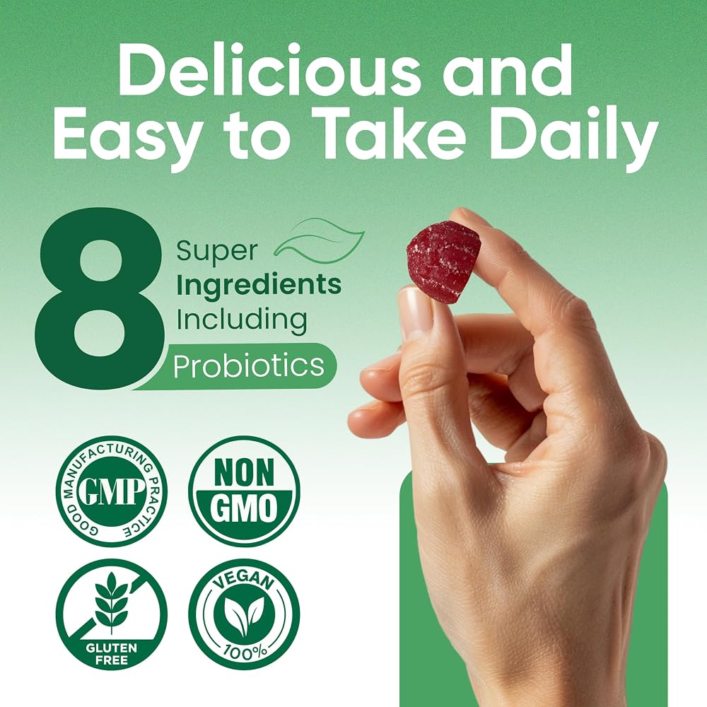 Haydar Marketplace Immune Support Gummies with Vitamins C & D - 60 Gummies - image 3