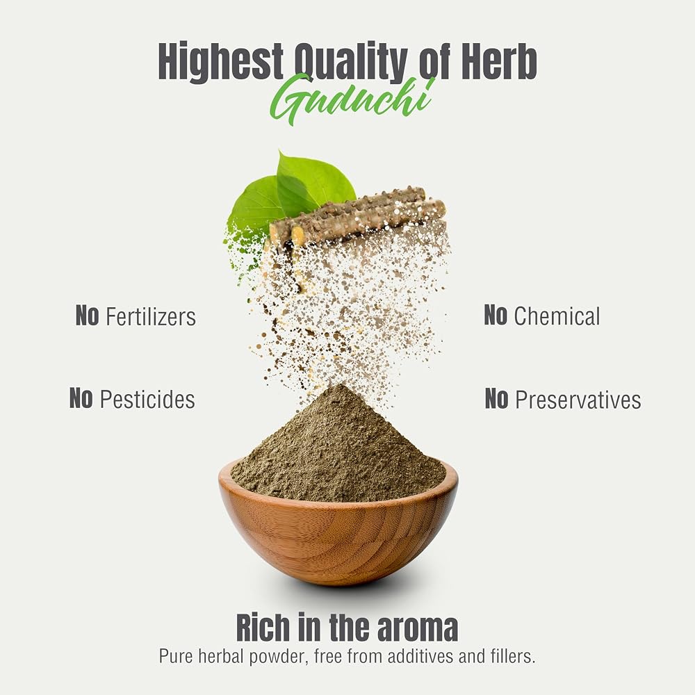 Herbsforever Guduchi Powder Tinospora Cordifolia - 230g - image 7