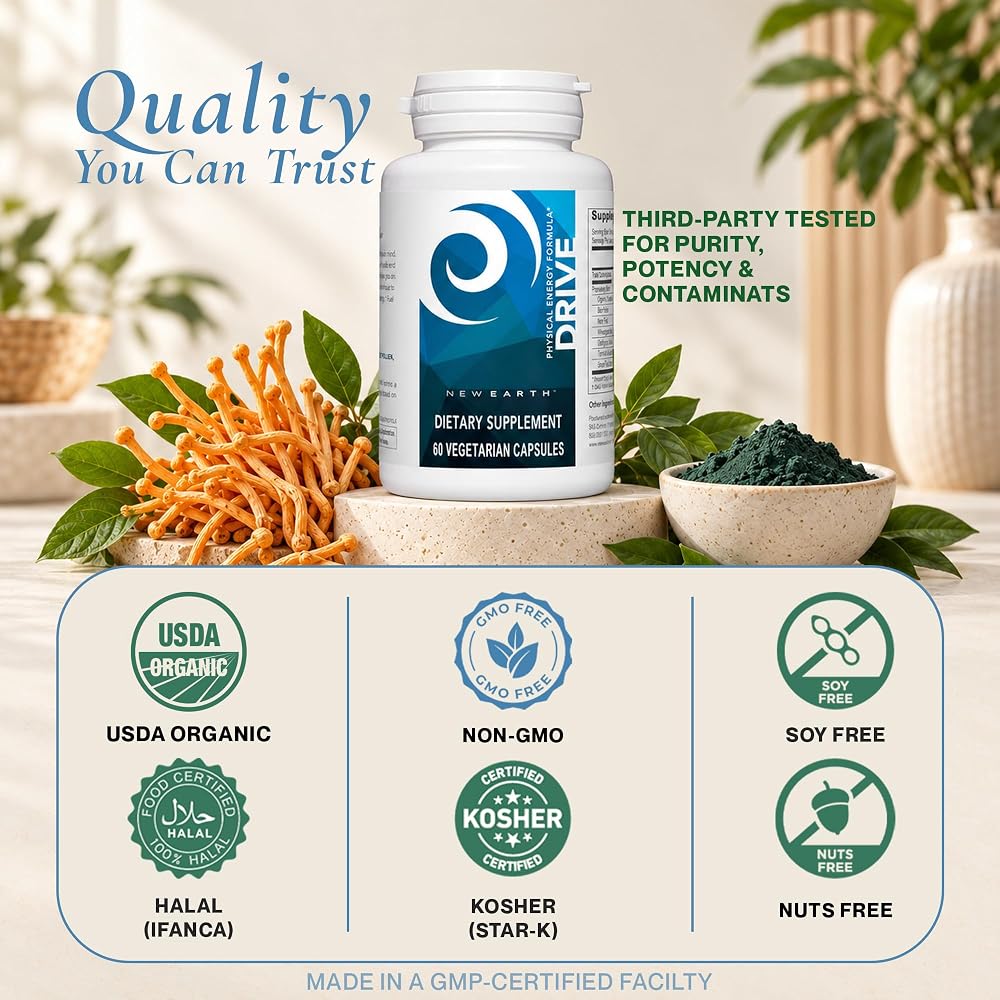 New Earth Drive Natural Pre Workout with Cordyceps - image 9