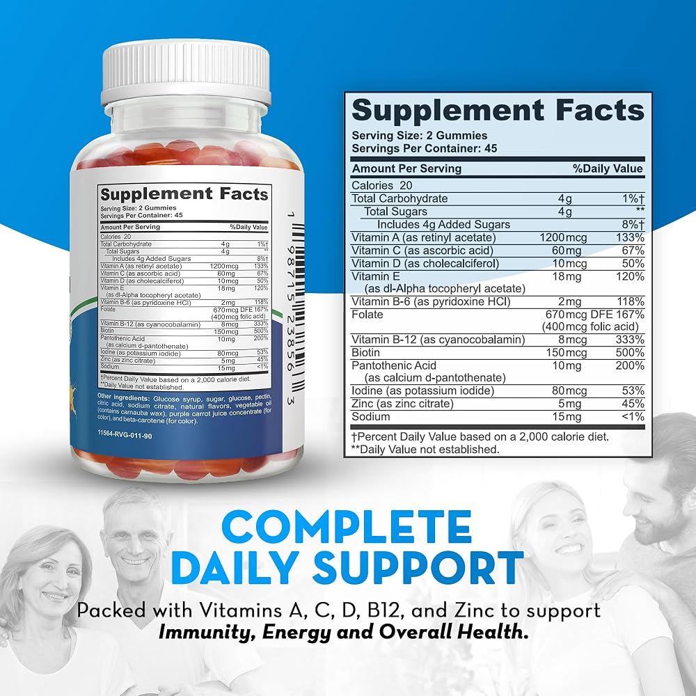 Astramax Adult Multivitamin Gummies - 90 Count - image 2