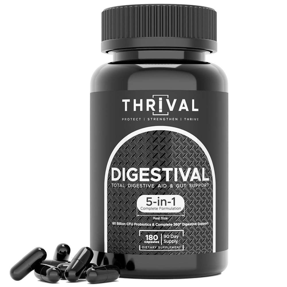 Thrival DIGESTIVAL 5-in-1 Gut Health Formula - 180 Capsules