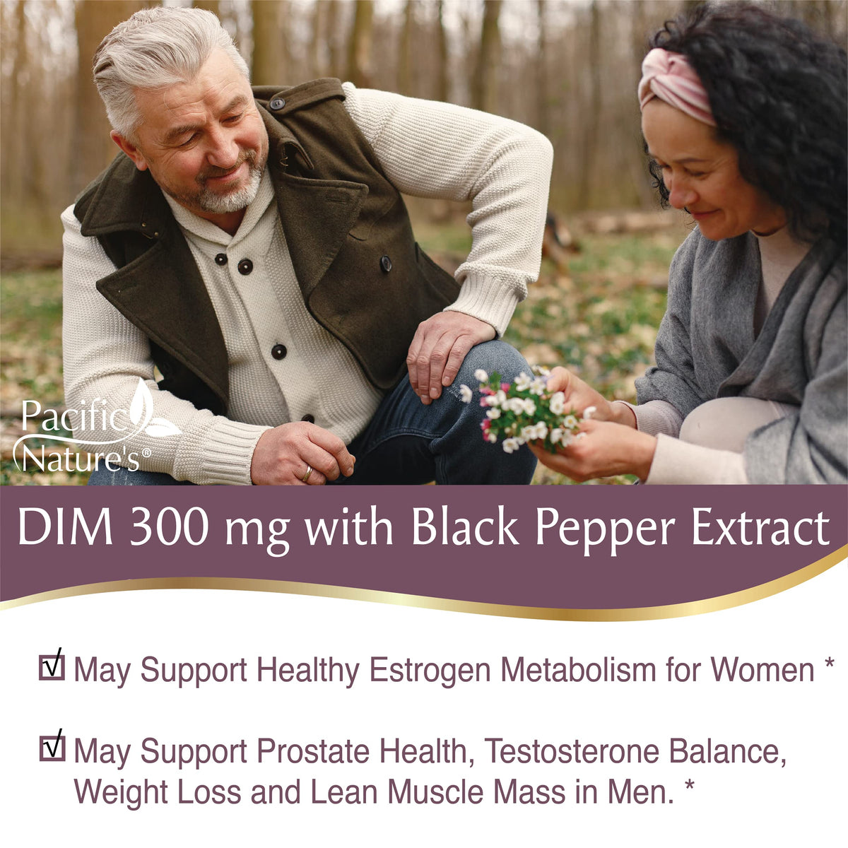 Pacific Nature's DIM 300mg with Black Pepper - 180 Capsules - image 5