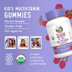 MARYRUTH'S USDA Organic Kids Multivitamin Gummies Ages 4+ - 60 Count - image 9