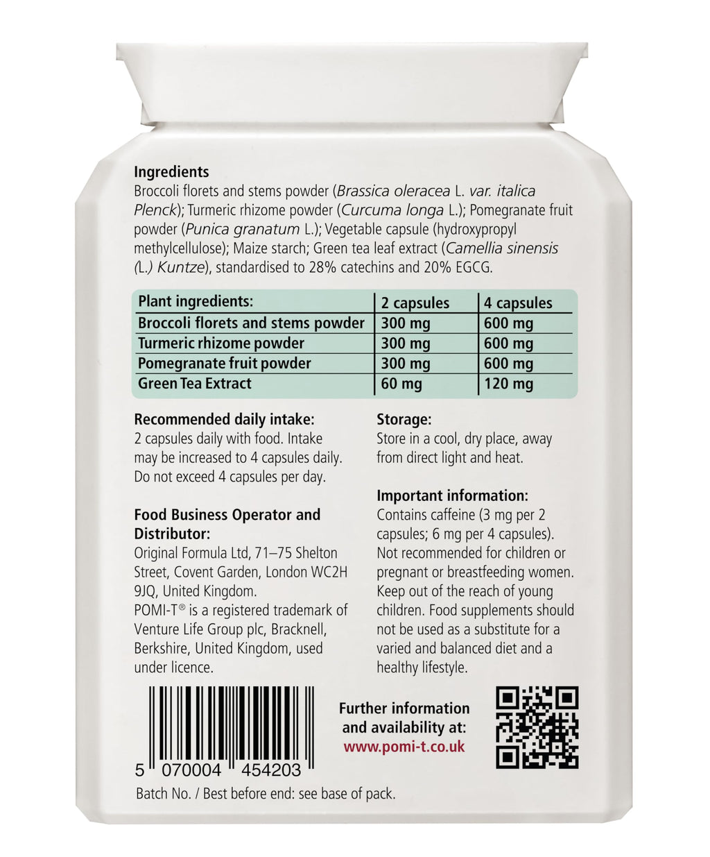 PomiT Broccoli Turmeric Pomegranate Capsules - image 4