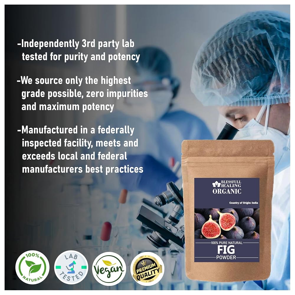 Blessfull Healing Organic Fig Powder 100% Pure Natural 200 Gram /