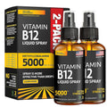 Salt Lake Supplements Liquid B12 Spray 5000 mcg Methylcobalamin - 2 Pack