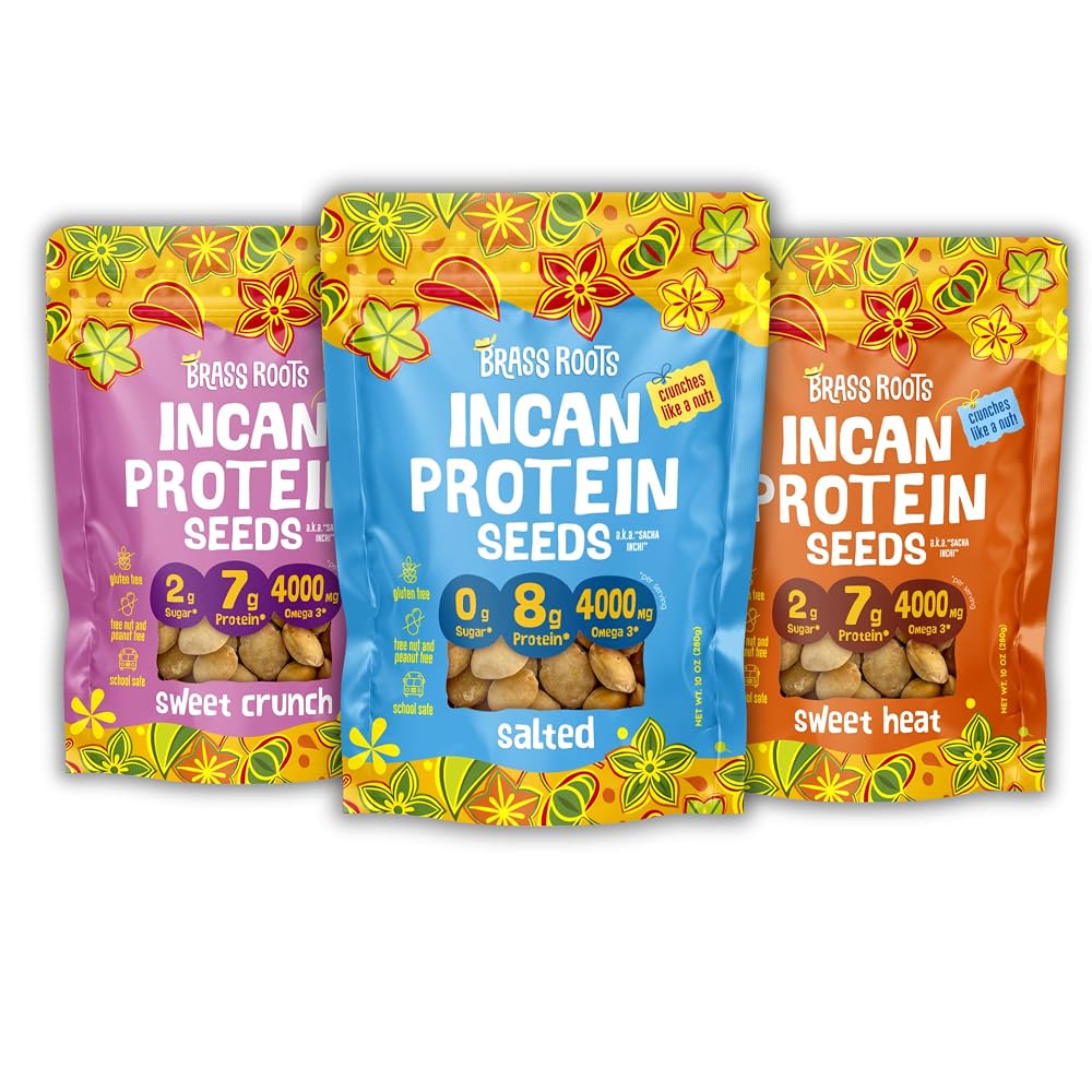 Brass Roots Organic Sacha Inchi Seed Favorites Bundle - 30 oz
