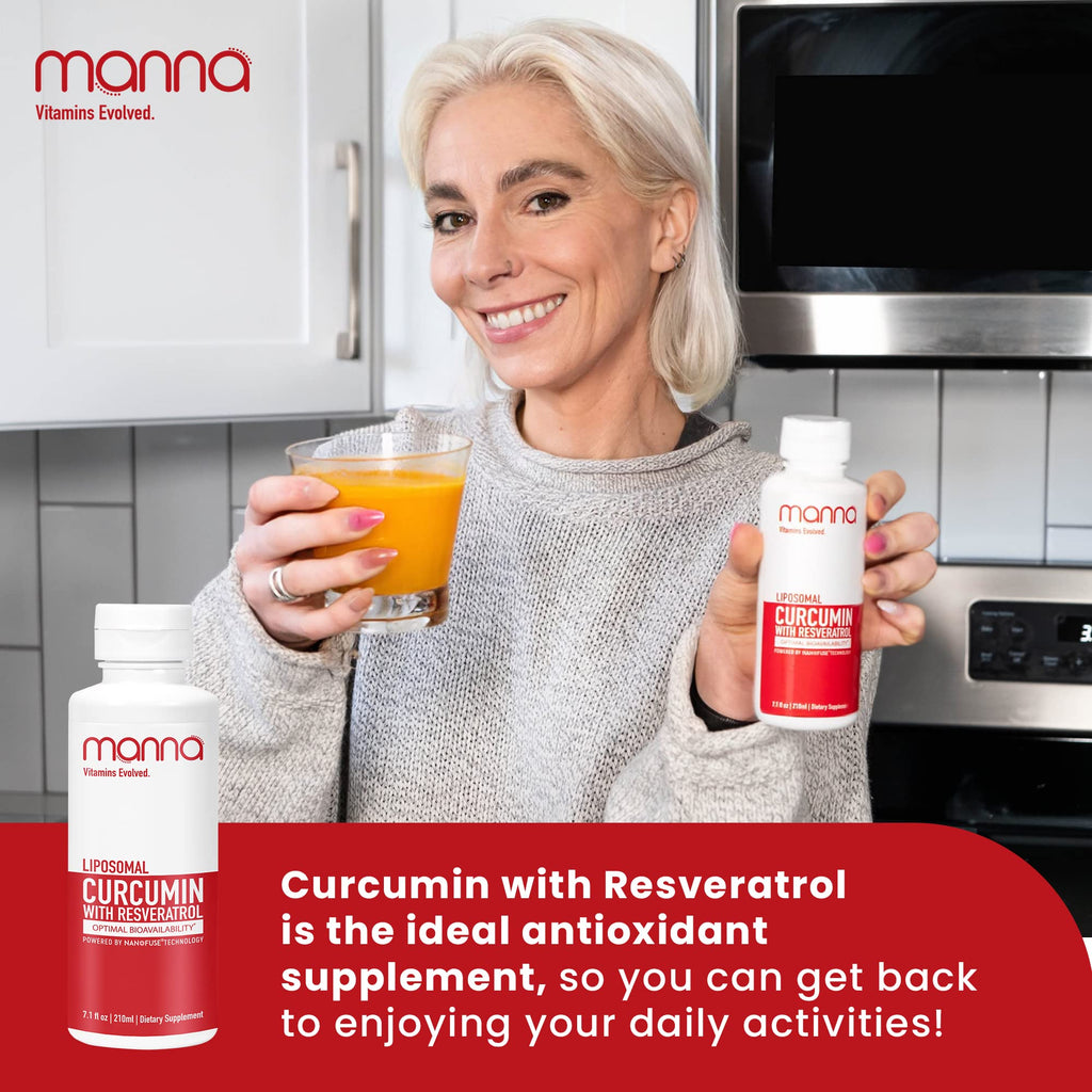 Manna Vitamins Evolved Curcumin with Resveratrol Liquid - 7.1 Fl Oz - image 4