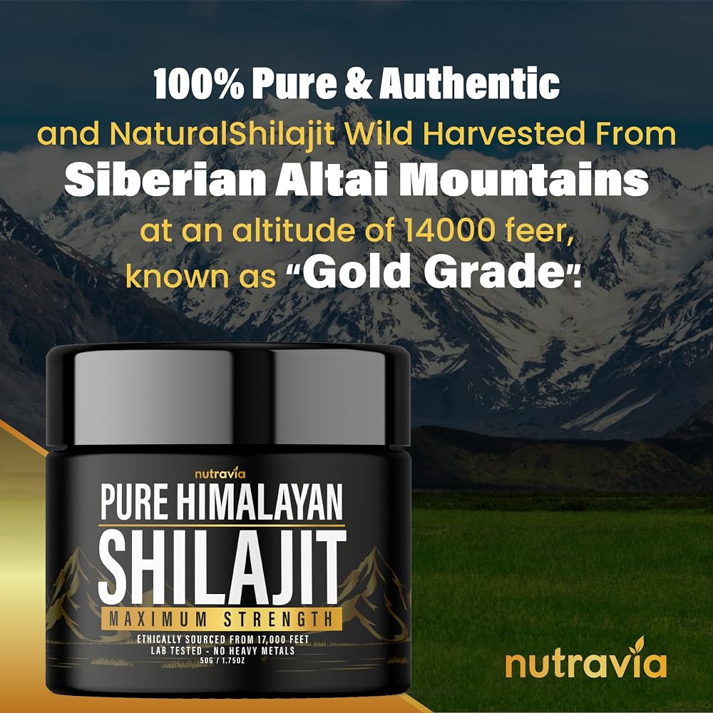 Nutravia Shilajit Pure Himalayan Organic Resin - 600mg - 2 Pack - image 6