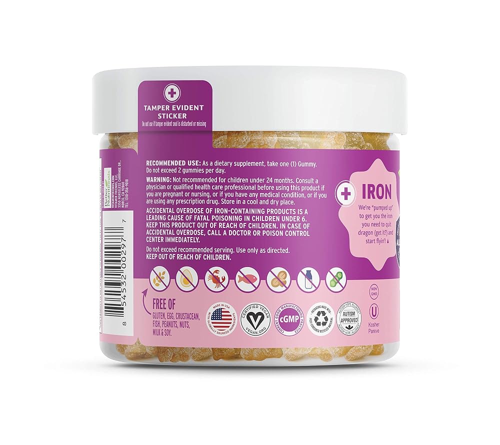 Vitamin Friends Vegan Multivitamin & Iron for Kids - 60 Gummies - image 2
