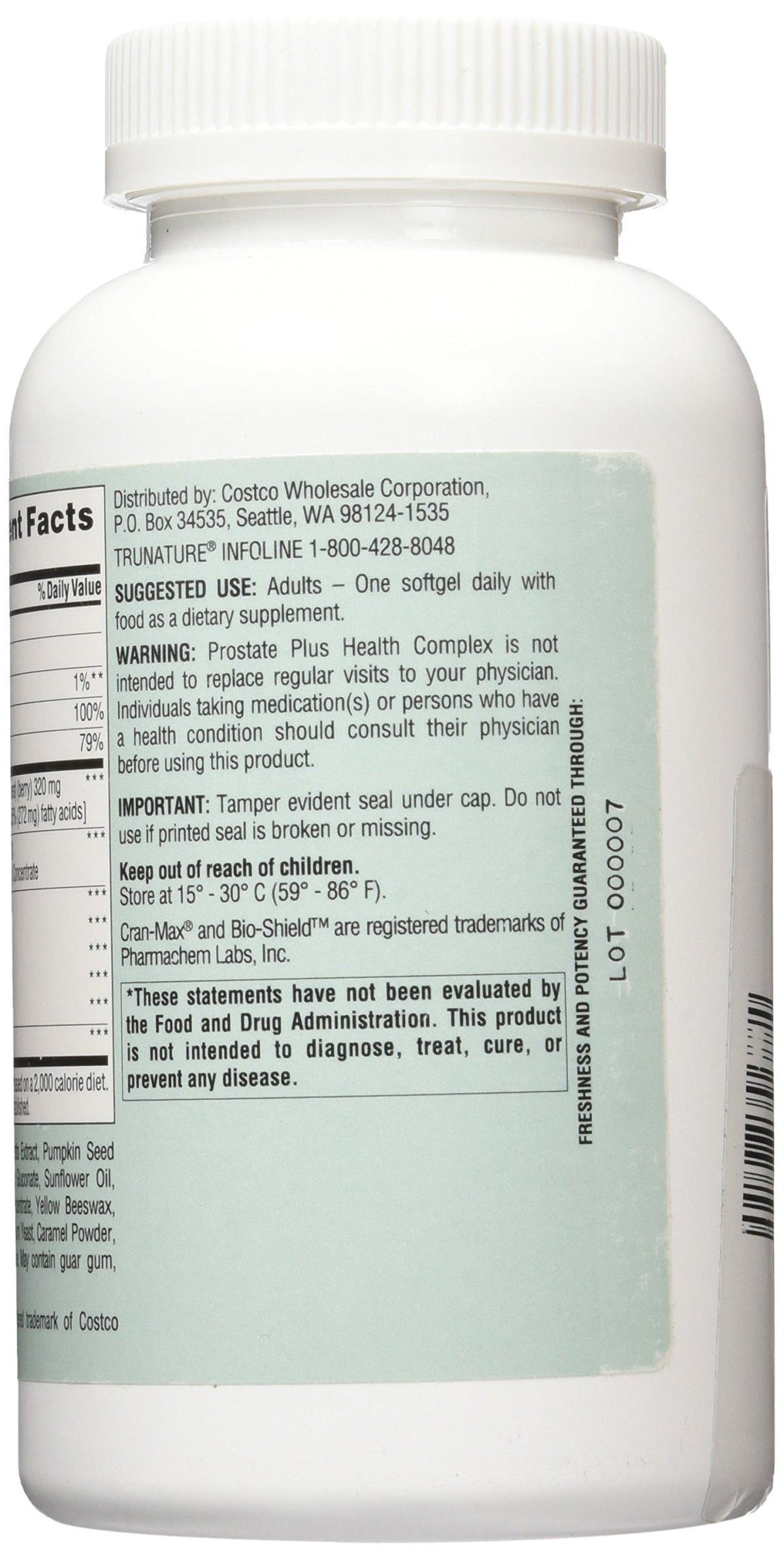 TruNature Saw Palmetto Prostate Health Complex - 250 Softgels - image 2
