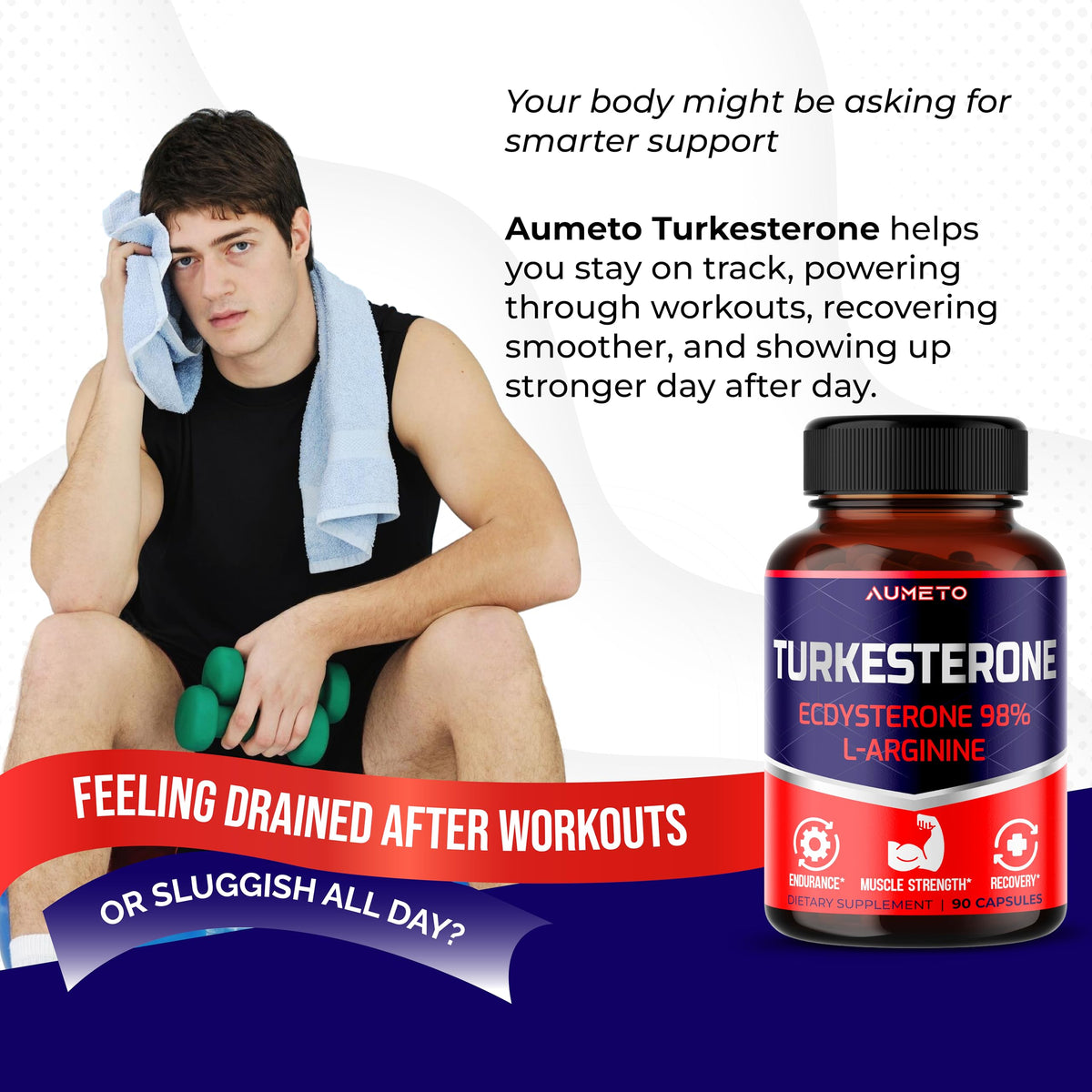 AUMETO Turkesterone 13-in-1 with Ecdysterone & L-Arginine - 90 Capsules - image 2