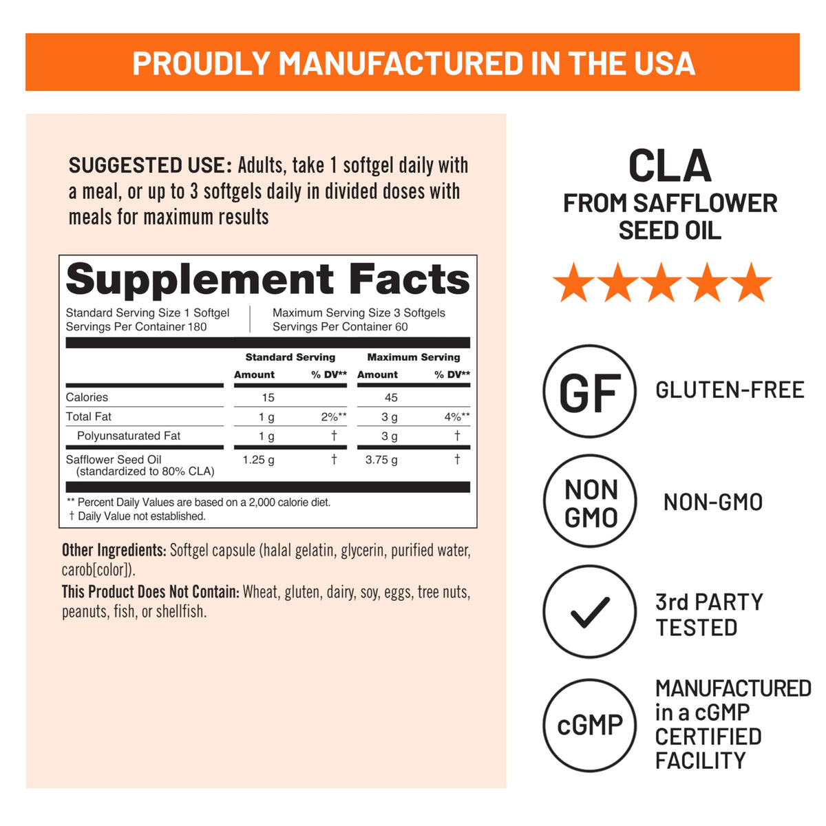 NatureWise CLA 1250, High Potency, Natural Weight Loss Exercise