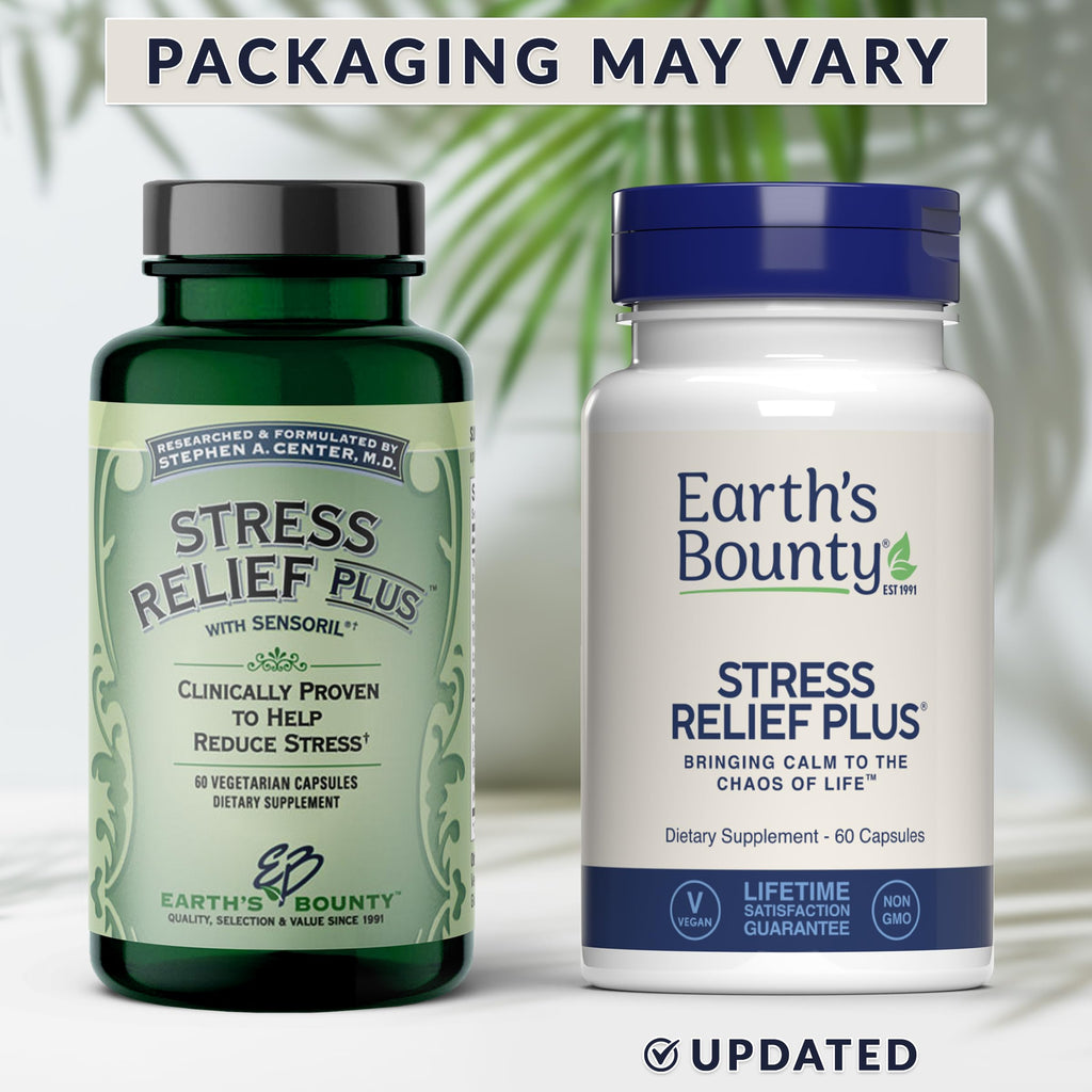 Earth's Bounty Stress Relief Plus - 60 Vegetarian Capsules - image 2