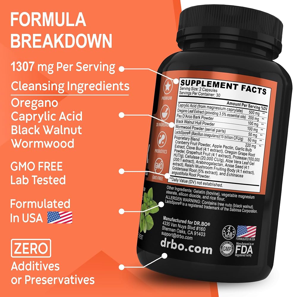 DR. BO Candida Cleanse Detox Support Supplement - 60 Capsules - image 8