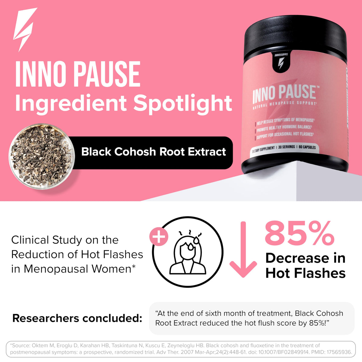 InnoSupps Inno Pause Menopause Support Capsules - 60 Capsules - image 2