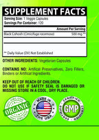 NutreeVit 100% Organic Black Cohosh - 120 Capsules - image 3
