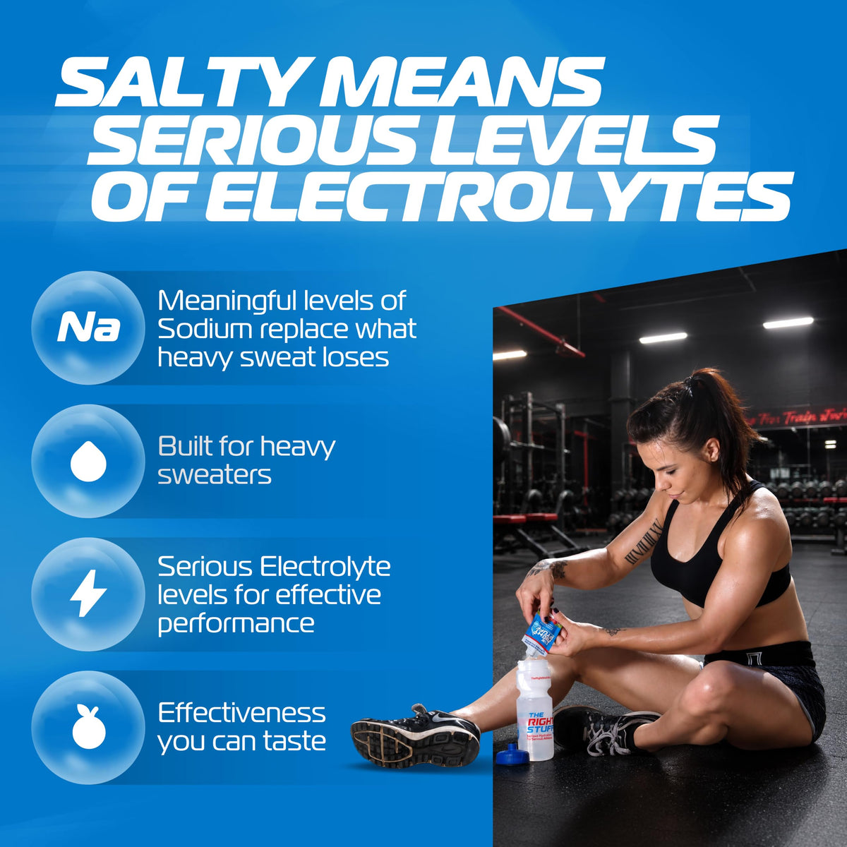 The Right Stuff electrolyte drink concentrate -10 Pouch Box