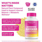 Pink Stork Berberine 500 mg Metabolic Activator - 30 Vegetarian Capsules - image 2