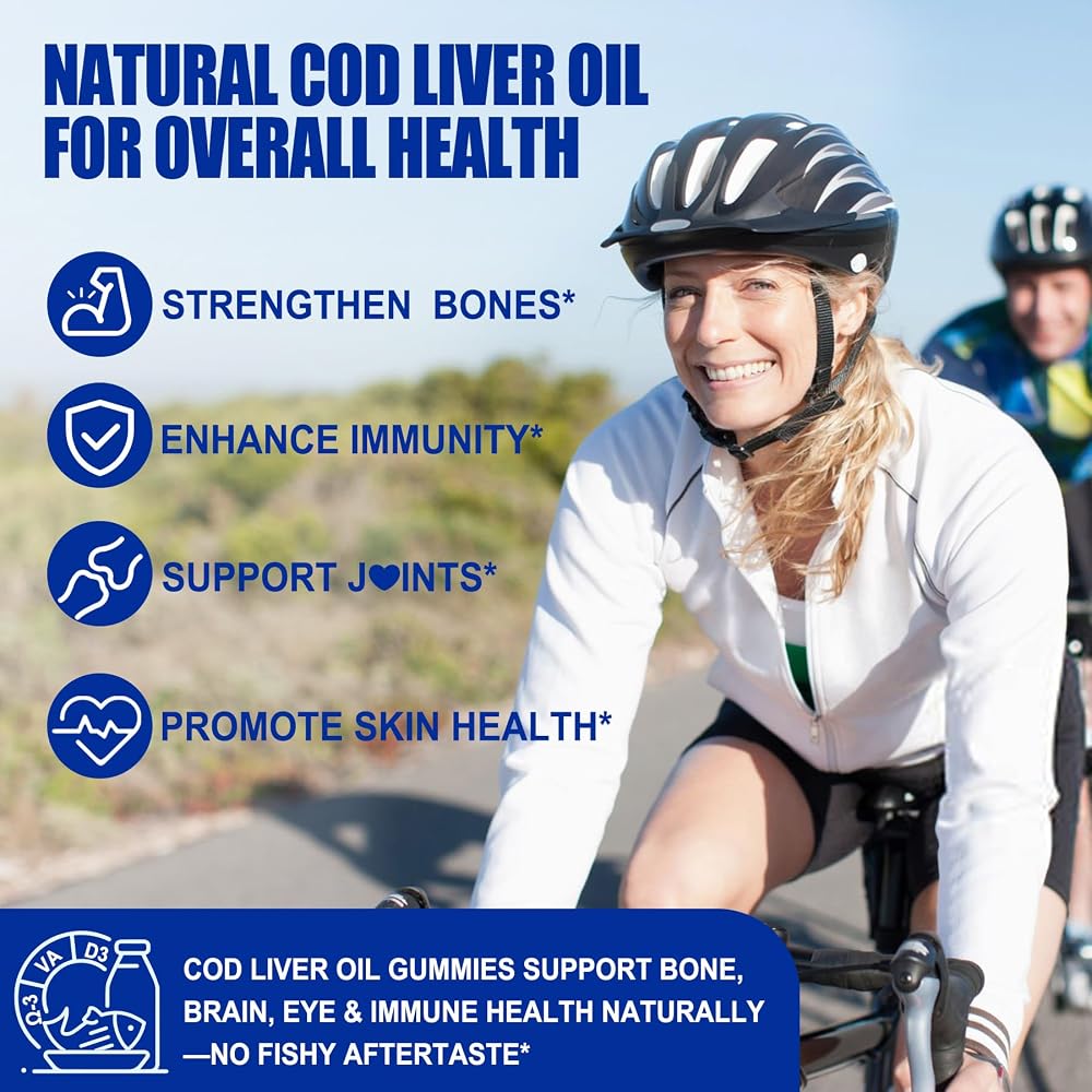 Nextdia Cod Liver Oil 1000mg Gummies with Vitamin A & D3 - 120 Count - image 4