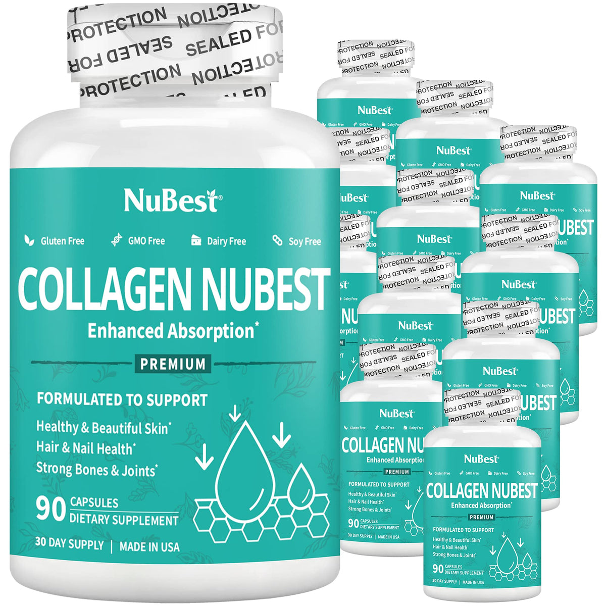NuBest Collagen Peptides 1500 mg - 1080 Capsules