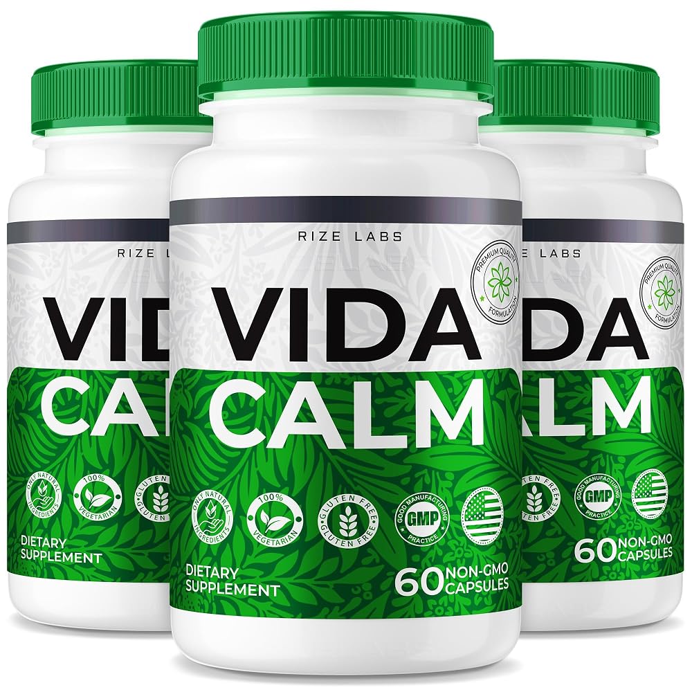 rize labs Vida Calm Advanced Formula Capsules for Stress - 180 Capsules